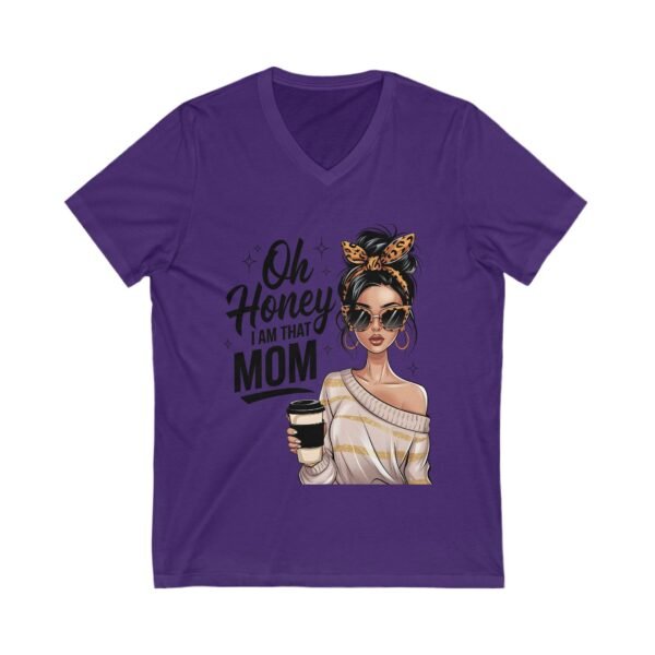 Oh Honey, I Am That Mom Infinity Love V-Neck Tee - Cute Sister Shirt, Gift for Sisters, Family Reunion Apparel, Birthday Gift, Infinity Symbol Design - Image 15