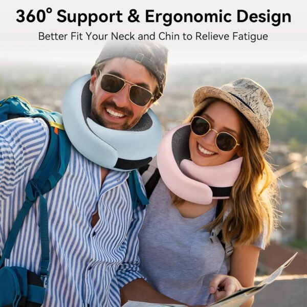WANDER PLUS® Travel Pillow, 100% Pure Memory Foam ... - Image 6