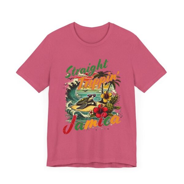 Tropical Vibe Tee - Unisex Jersey Short Sleeve Tee - Straight Trippin' Jamaica - Image 15