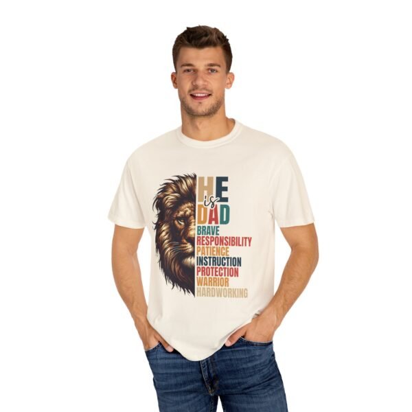 He is Dad Lion Graphic T-Shirt, Father's Day Gift, Unisex Tee, Dad Humor Shirt, Gift for Dad, Warrior Dad Apparel - Image 16