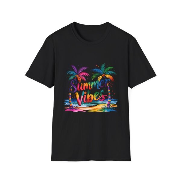 Summer Vibes Unisex Softstyle T-Shirt, Beachwear, Gift for Travelers, Summer Apparel, Tropical T-Shirt, Vacation Tee - Image 15