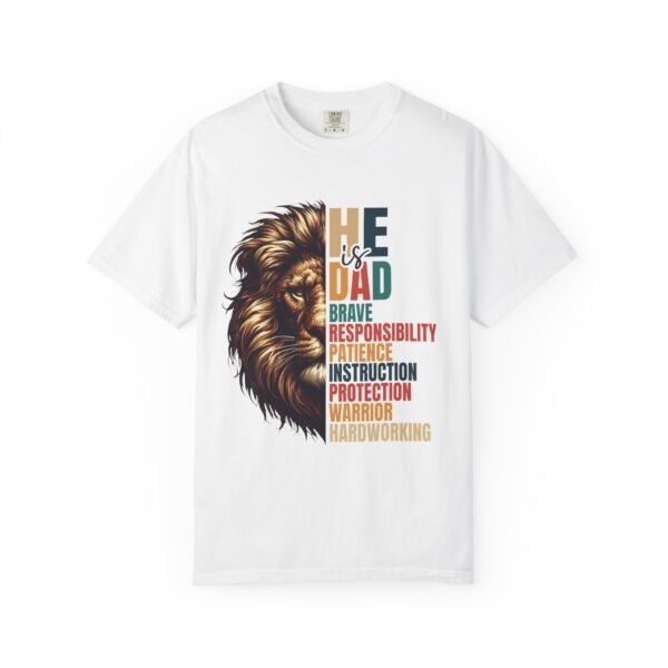 He is Dad Lion Graphic T-Shirt, Father's Day Gift, Unisex Tee, Dad Humor Shirt, Gift for Dad, Warrior Dad Apparel - Image 9