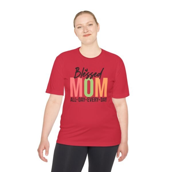 Blessed Mom Unisex Moisture Wicking Tee, Mom Shirt, Fitness Apparel, Mother's Day Gift, Everyday Wear, Active Lifestyle Top - Image 12