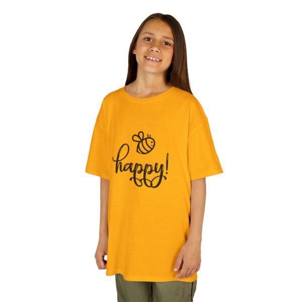 Kids Happy Bee Tee | Cute Kids T-Shirt | Bee-Themed Gift | Birthday Apparel | Summer Outfit | Children's Clothing | Fun Shirt - Image 3