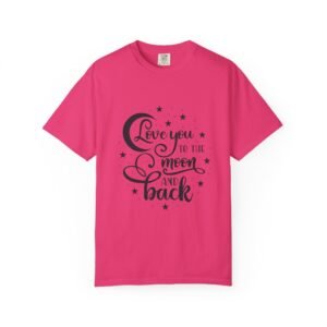 Love You to the Moon and Back Unisex T-Shirt | Cute Gift for Him/Her, Relaxed Fit Tee, Relationship Gift, Gift for Parents, Couple’s Shirt