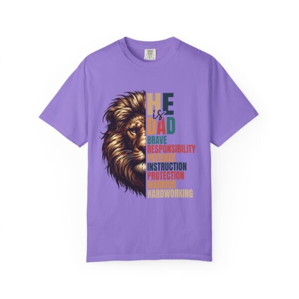 He is Dad Lion Graphic T-Shirt, Father's Day Gift, Unisex Tee, Dad Humor Shirt, Gift for Dad, Warrior Dad Apparel - Image 5