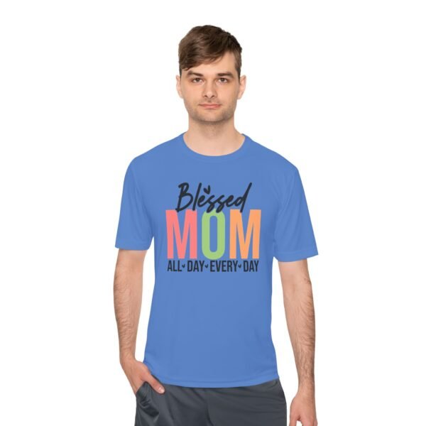 Blessed Mom Unisex Moisture Wicking Tee, Mom Shirt, Fitness Apparel, Mother's Day Gift, Everyday Wear, Active Lifestyle Top - Image 7