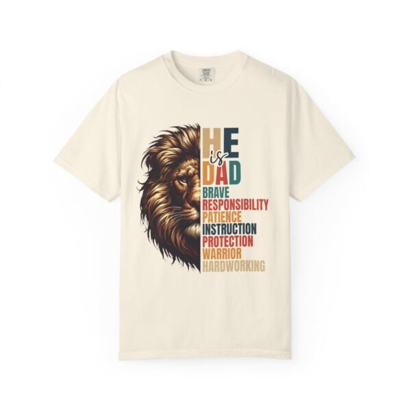 He is Dad Lion Graphic T-Shirt, Father's Day Gift, Unisex Tee, Dad Humor Shirt, Gift for Dad, Warrior Dad Apparel - Image 13