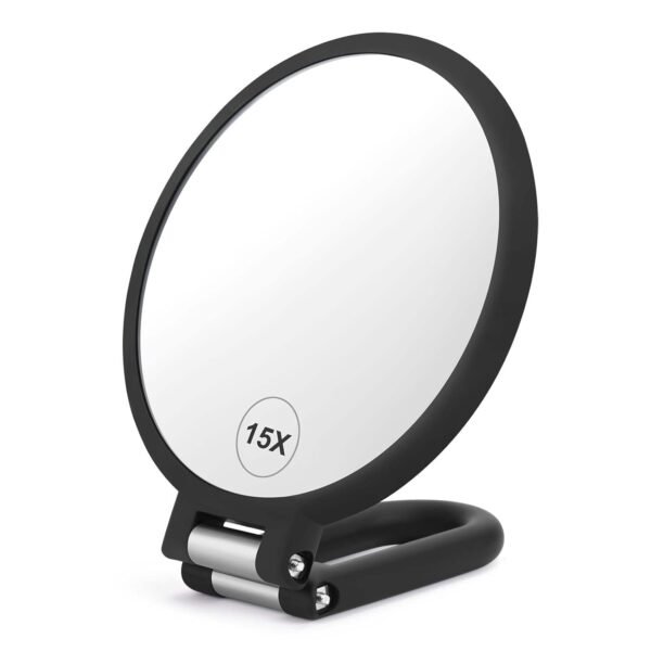 Magnifying Handheld Mirror Double Sided, 1X 15X Ma... - Image 2