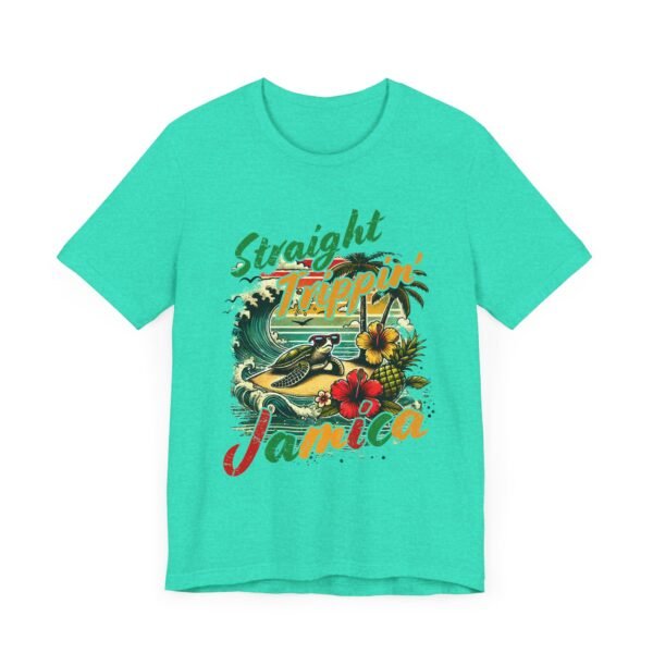 Tropical Vibe Tee - Unisex Jersey Short Sleeve Tee - Straight Trippin' Jamaica - Image 3