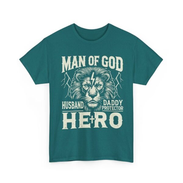 Heroic Faith Unisex Heavy Cotton Tee - Man of God, Husband, Daddy, Protector, Gift for Dads, Father's Day, Christian Apparel - Image 21