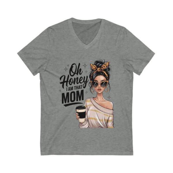 RML Oh Honey, I Am That Mom Infinity Love V-Neck Tee - Cute Sister Shirt, Gift for Sisters, Family Reunion Apparel, Birthday Gift, Infinity Symbol Design - Image 7