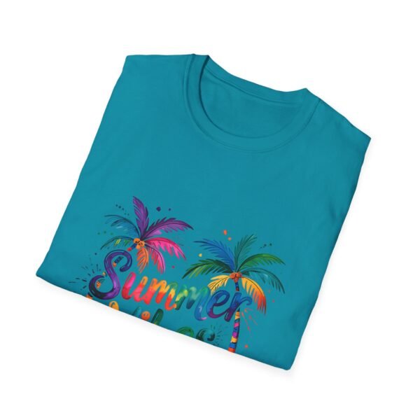 Summer Vibes Unisex Softstyle T-Shirt, Beachwear, Gift for Travelers, Summer Apparel, Tropical T-Shirt, Vacation Tee - Image 5