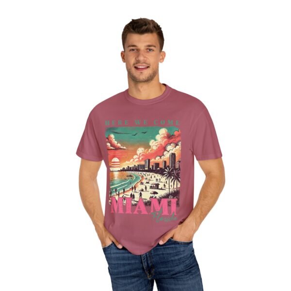 Miami Sunset T-Shirt, Vintage Florida Tee, Retro Beachwear, Summer Vacation Shirt, Unisex Graphic Tee, Travel Apparel - Image 47