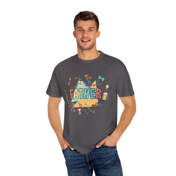Father's Day Garment-Dyed T-Shirt, Unisex Tee for Dad, Unique Father's Day Gift, Casual Wear, Dad's Special Day Apparel - Image 20