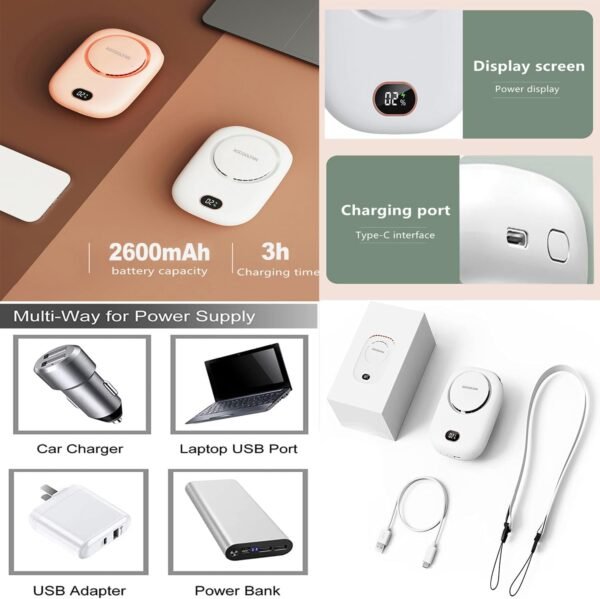 Portable Neck Fan, Mini Small Personal Handheld Fa... - Image 6