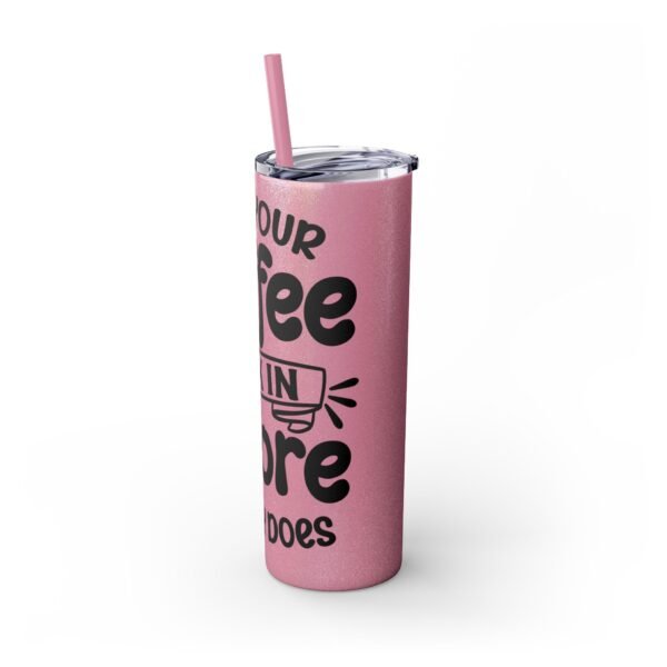 Coffee Kick-In Skinny Tumbler, 20oz | Motivational Drinkware for Daily Boost, Gifts for Coffee Lovers, Travel Mug, Unique Drink [...] - Image 17