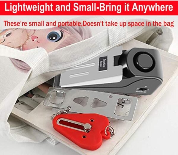 Portable Door Lock & Door Stop Alarm,Dual Protecti... - Image 8