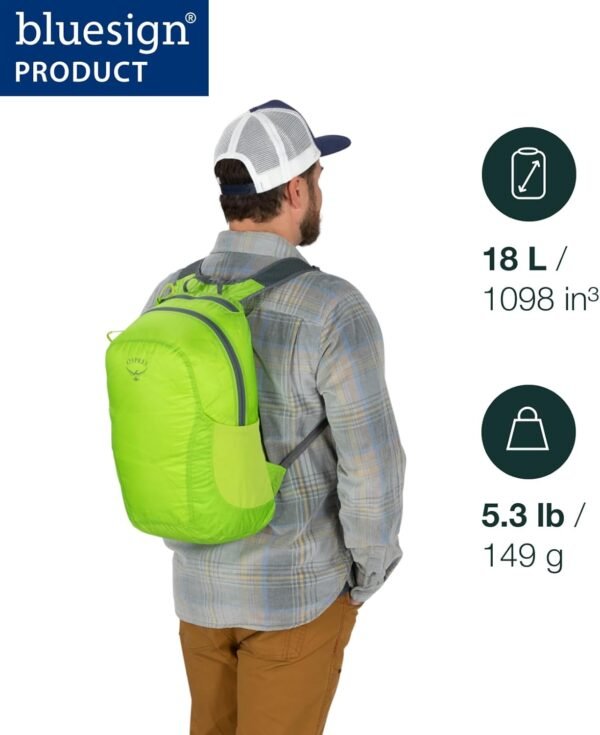 Osprey Ultralight Collapsible Stuff Pack, Black - Image 3