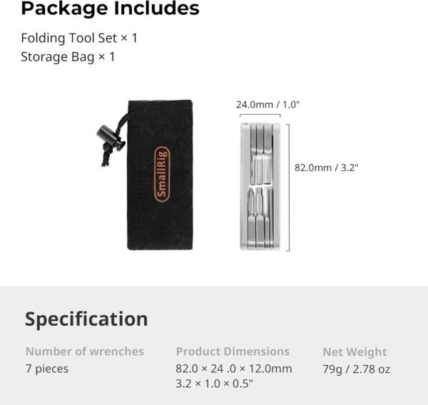 SMALLRIG Folding Tool Set with Screwdrivers and He... - Image 9