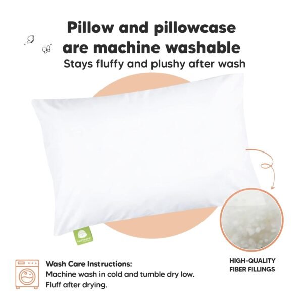 Toddler Pillow with Pillowcase - 13x18 My Little D... - Image 5
