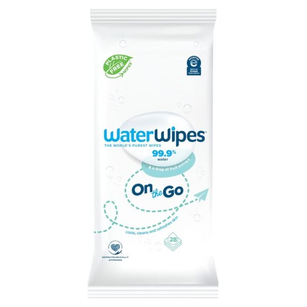 WaterWipes On The Go Wipes, 99.9% Water-Based Wipe... - Image 2