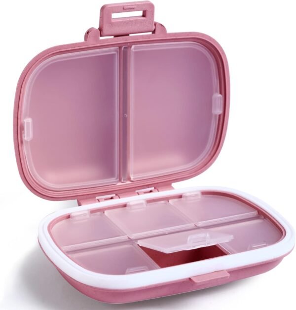 Holii Travel Pill Organizer, 8 Compartments Portab... - Image 2