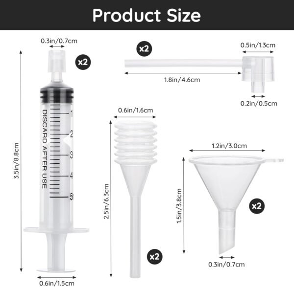 Segbeauty 5ml Perfume Refill Tool Kit, 8pcs Plasti... - Image 3
