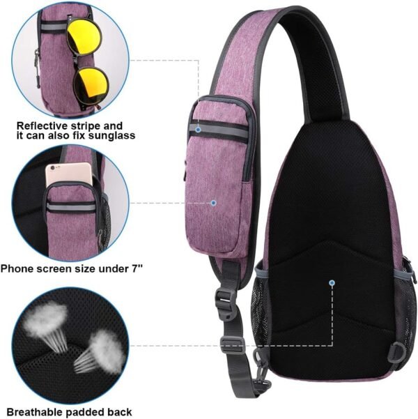 WATERFLY Crossbody Sling Backpack Sling Bag Travel... - Image 7