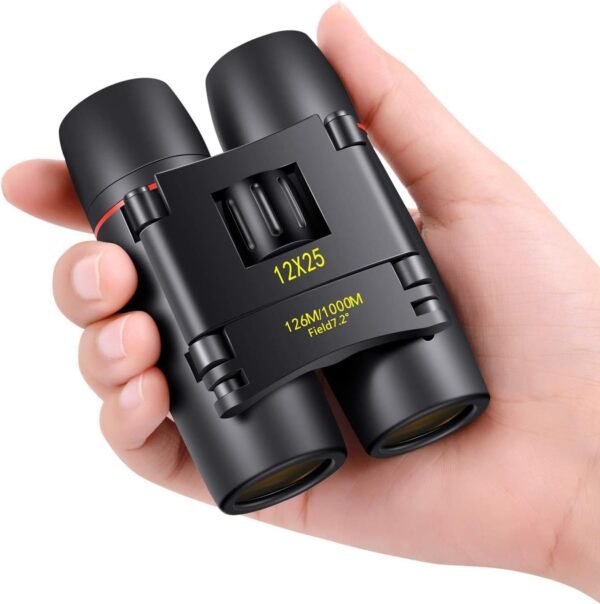 POLDR 12X25 Small Pocket Binoculars Compact Adults... - Image 2