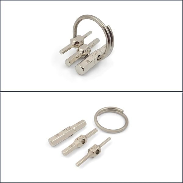 Keychain Hex Key Allen Wrench Multi-Tool Set - Met... - Image 3