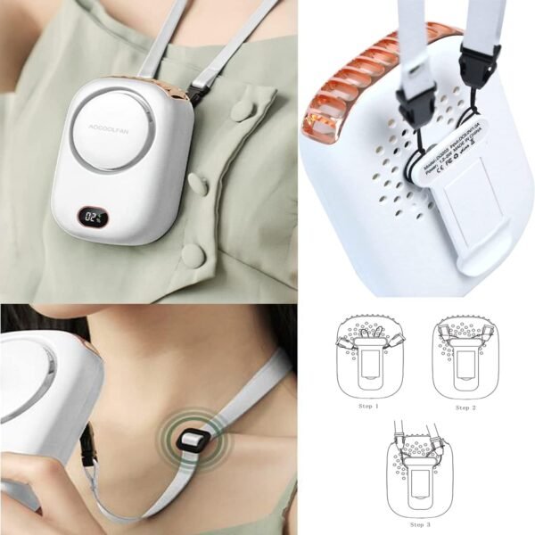 Portable Neck Fan, Mini Small Personal Handheld Fa... - Image 7