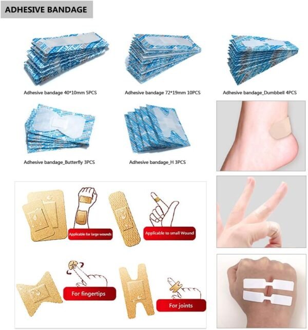 DEFTGET Waterproof First Aid Kit Travel Essentials... - Image 7