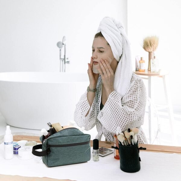 FUNSEED Travel Toiletry Bag for Women and Men, Wat... - Image 5