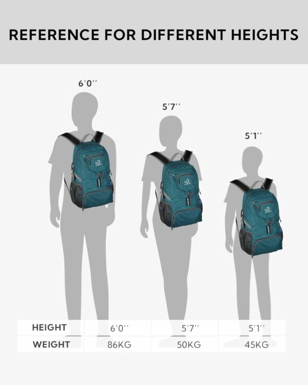 WATERFLY Small Lightweight Packable Backpack: 20l ... - Image 3