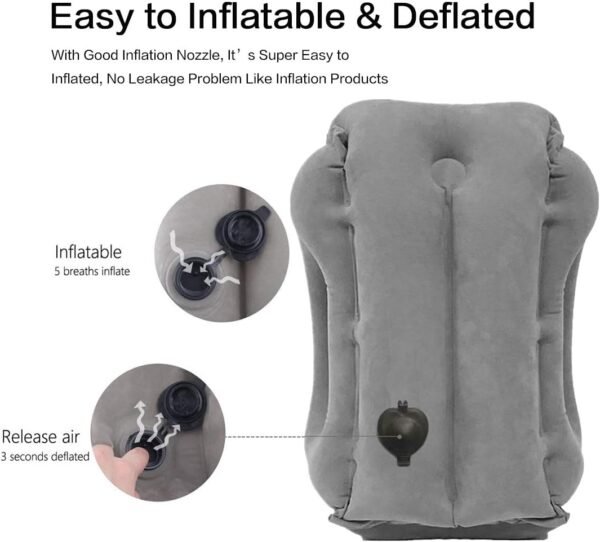 Inflatable Travel Air Pillow for Sleeping to Avoid... - Image 6
