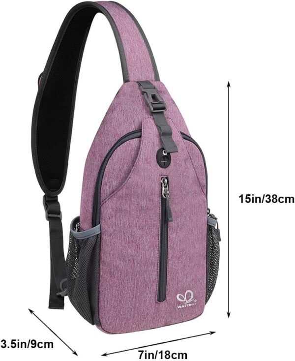 WATERFLY Crossbody Sling Backpack Sling Bag Travel... - Image 3