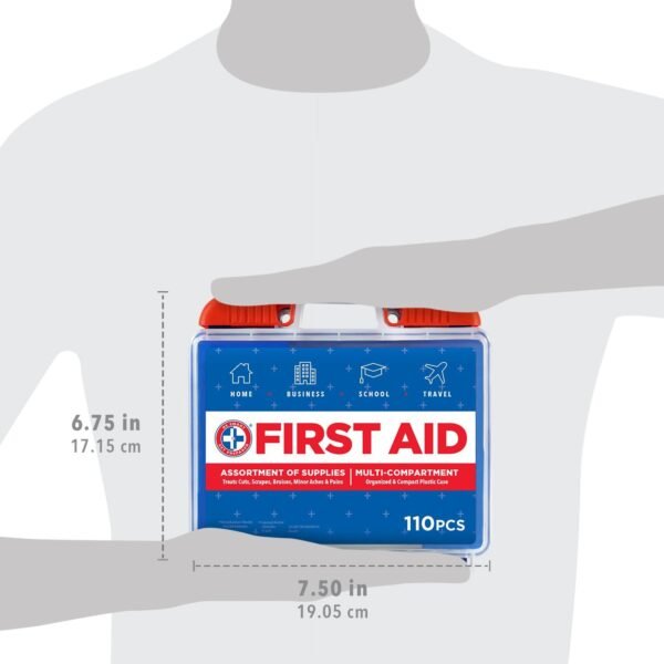 Be Smart Get Prepared 110 pc First Aid Kit: Clean,... - Image 7