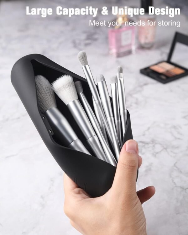 FERYES Large Travel Makeup Brush Holder, Magnetic ... - Image 3