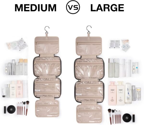 BAGSMART Toiletry Bag Travel Bag with Hanging Hook... - Image 3