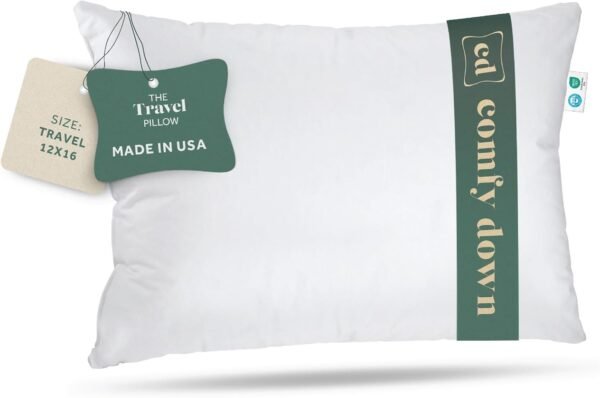 Goose Down Travel Pillow - Filled with 800 Fill Po... - Image 2