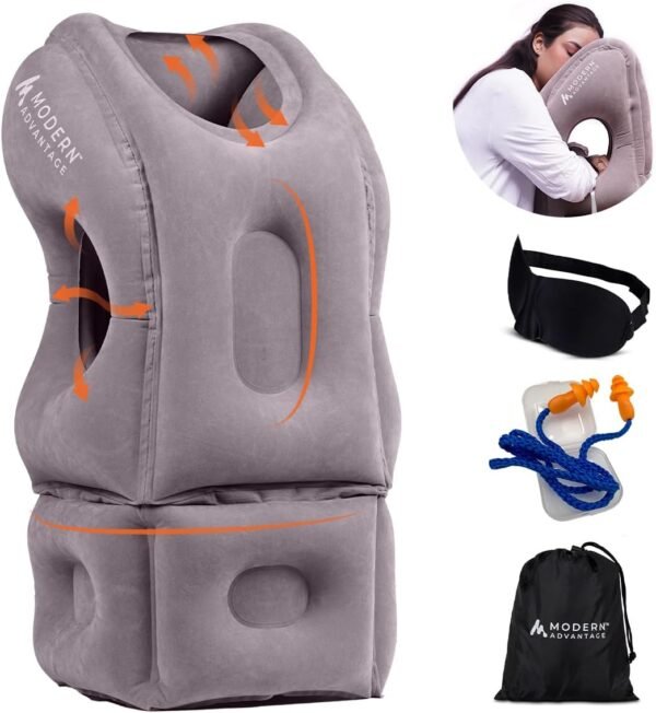 Modern Advantage Inflatable Travel Pillow for Airp... - Image 2