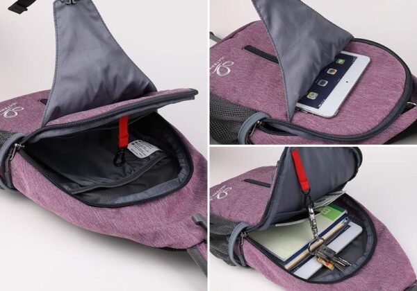 WATERFLY Crossbody Sling Backpack Sling Bag Travel... - Image 5