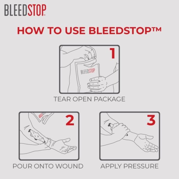 BleedStop First Aid Powder for Blood Clotting, Tr... - Image 4