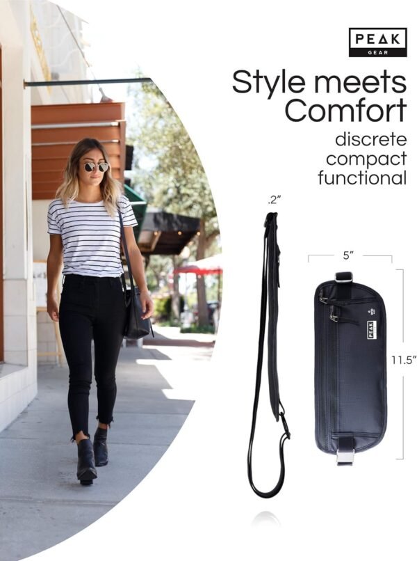 Peak Gear Travel Money Belt. Premium Quality Trave... - Image 3