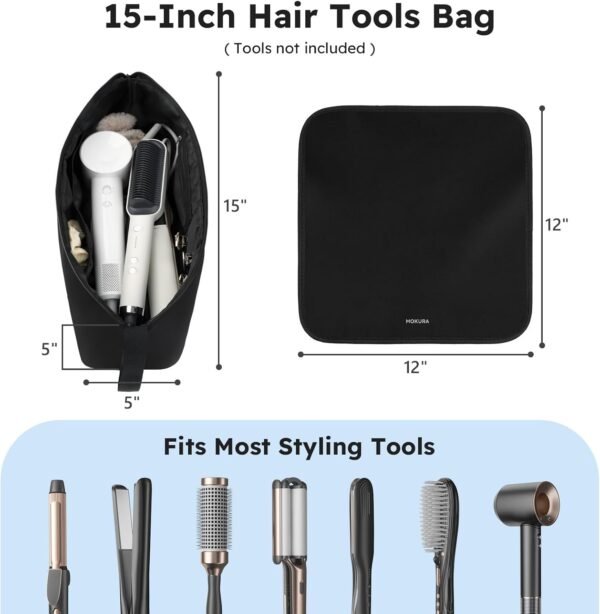 MOKURA Hot Hair Tools Travel Bag with Heat Resista... - Image 3