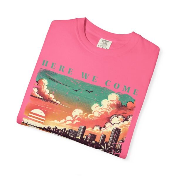 Miami Sunset T-Shirt, Vintage Florida Tee, Retro Beachwear, Summer Vacation Shirt, Unisex Graphic Tee, Travel Apparel - Image 3