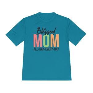 Blessed Mom Unisex Moisture Wicking Tee, Mom Shirt, Fitness Apparel, Mother’s Day Gift, Everyday Wear, Active Lifestyle Top