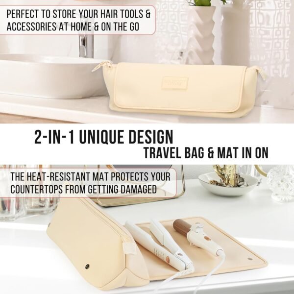 Hair Tools Travel Bag and Heat Resistant Mat for F... - Image 5