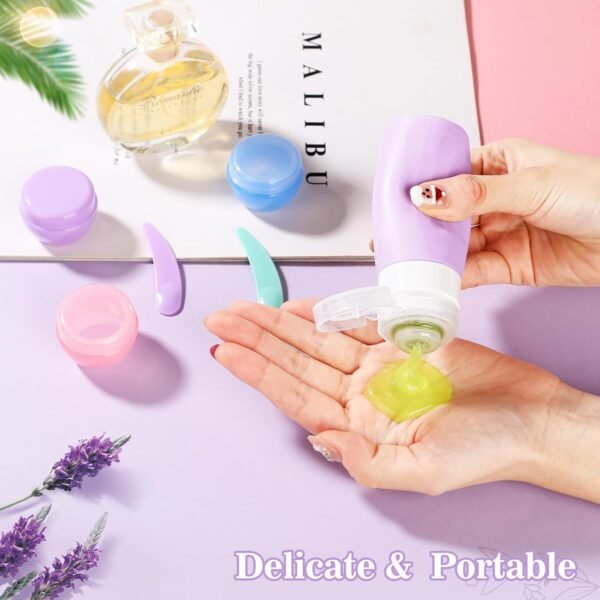 16 Pcs Silicone Bottles Set, Leak-Proof Design, Tr... - Image 4